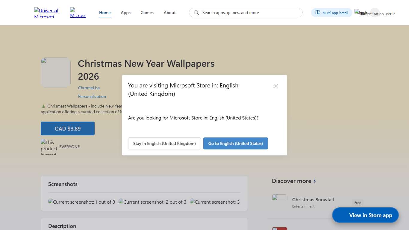 Christmas New Year Wallpapers 2026 - Download and install on Windows Microsoft Store